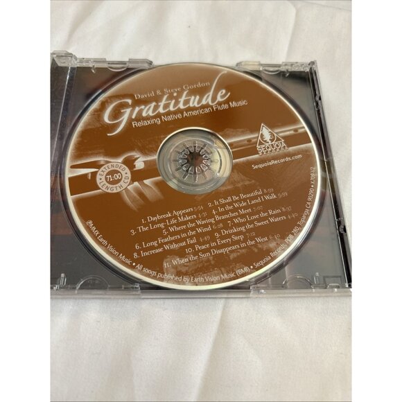 DAVID & STEVE GORDON Gratitude Relaxing Native American Flute Music CD Sequoia R - Picture 7 of 9